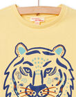 Camiseta vainilla con estampado de león para niño NOBATI / 22S90211TMC114