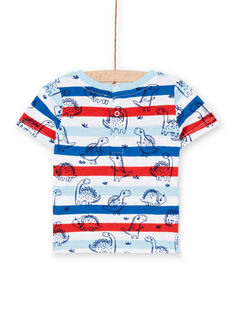 Camiseta de rayas de manga corta para bebé niño LUCANTI / 21SG10M1TMC000