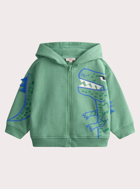 Green KIDS CARDIGAN WOFIGIL2 / 25S90252GIL610