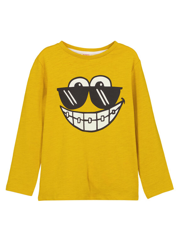 Camiseta Manga larga con cuello redondo Ocre GOJOTISLU3 / 19W90246D32109