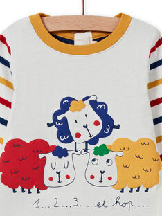 Body-camiseta multicolor con estampado de ovejas para bebé niño MUMIXBOD2 / 21WG10J1BOD001