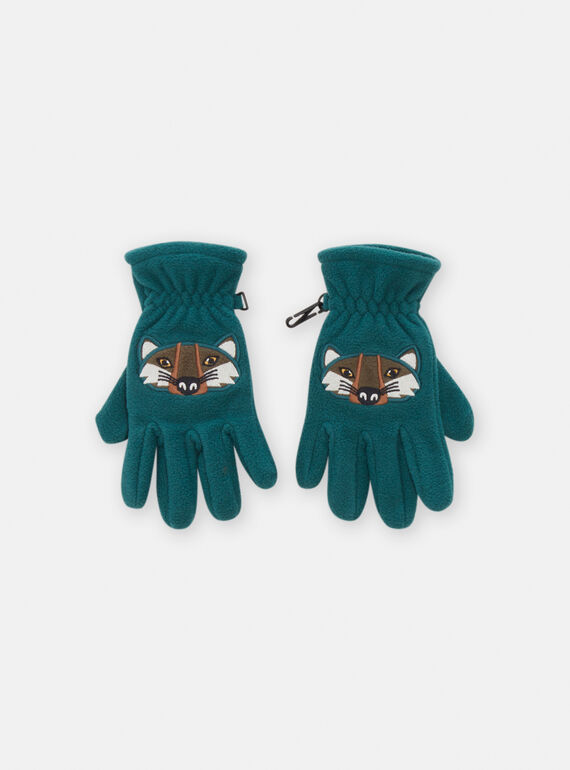 Guantes azul petróleo para niño SYOGROGAN3 / 23WI02O2GAN715