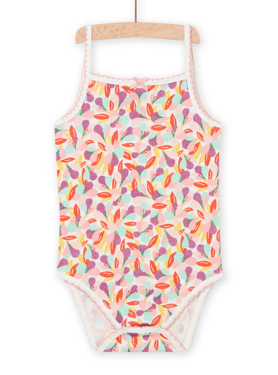 Body con estampado floral crudo para bebé niña NEFIBODMUL / 22SH13J5BDL001