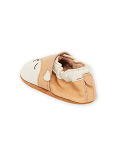 Zapatillas de casa de piel flexible con estampado de zorro para bebé niña MUCHOFOX / 21XK3821D3S802