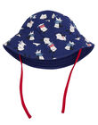Sombrero de pescador de color marino con estampado de perro para bebé niño JYUGRACHA / 20SI10E1CHA702