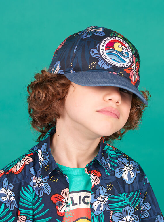 Gorra de color azul noche para niño LYOBONCAP / 21SI02W1CHA705