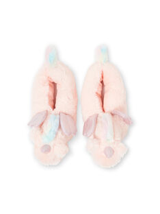 Zapatillas 3D con unicornio de color rosa pastel, para niña KFBOOTLICO / 20XK3582PTD301