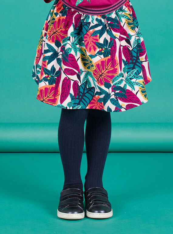 Falda reversible con estampado floral para niña MATUJUP1 / 21W901K1JUPH705