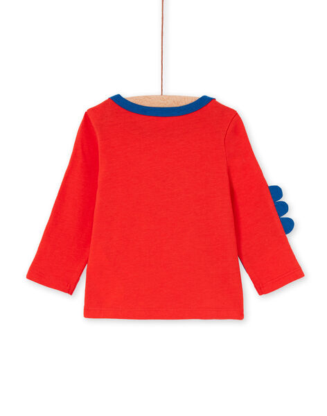 Camiseta roja y azul para bebé niño LUCANTEE1 / 21SG10M1TMLF505