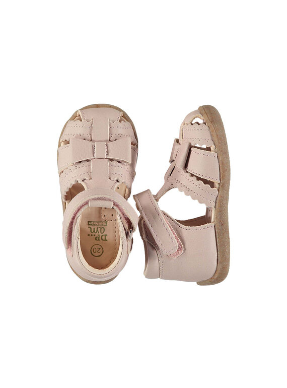 Sandalias de piel para bebé niña FBFSANDHER / 19SK37K1D0E030