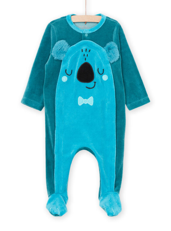 Pelele con dibujo de koala y pelo artificial PEGAGREKOA / 22WH1422GRE714