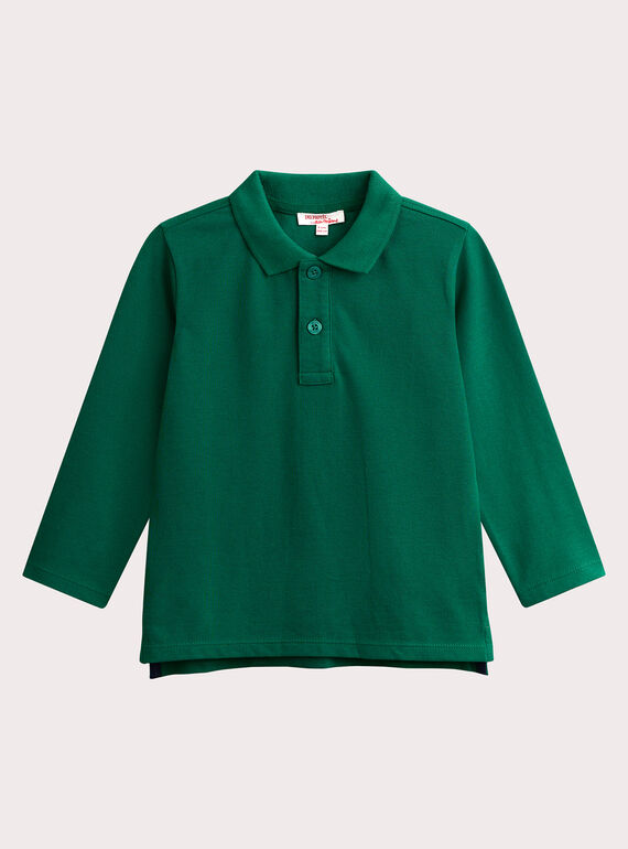 Polo verde botella de niño VOJOPOL2 / 24W902G2POLG611