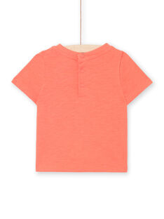 Camiseta de manga corta de color rojo, para bebé niño LUBONTI2 / 21SG10W4TMCF504