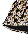 Vestido gris con estampado floral de pana para bebé niña MIHIROB1 / 21WG09U1ROBJ905