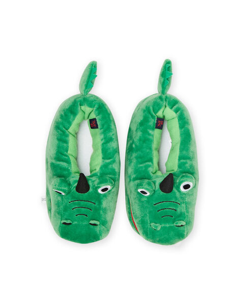 Zapatillas 3D verdes con cocodrilo para niño NOPANTCRO3D / 22KK3611PTD600