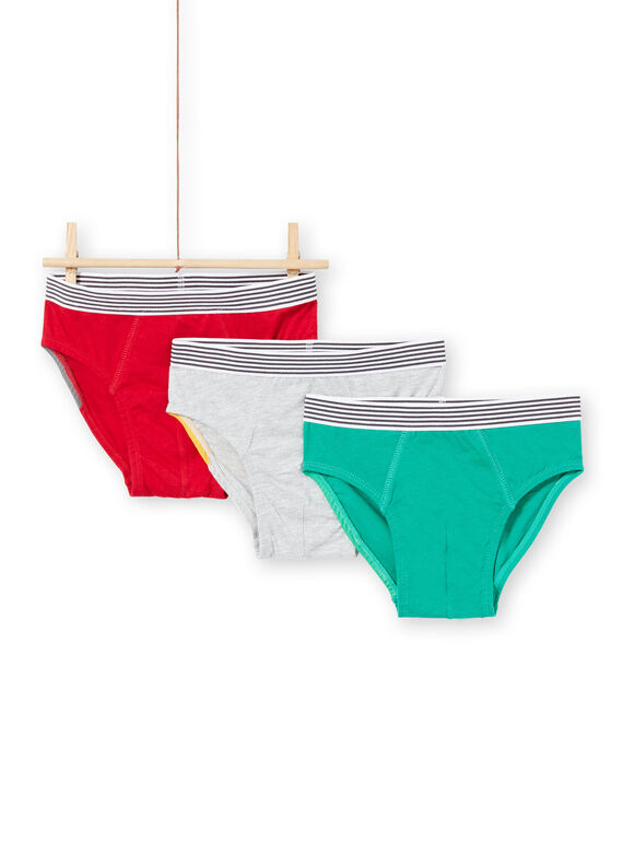 Pack de 3 slips con estampado de animales para niño MEGOSLIANI / 21WH12B2D5LG626