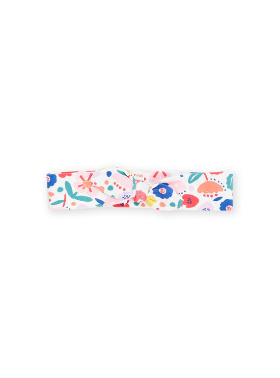 Cinta para el pelo multicolor con estampado de flores RYINAUBAN / 23SI09N1BAN001