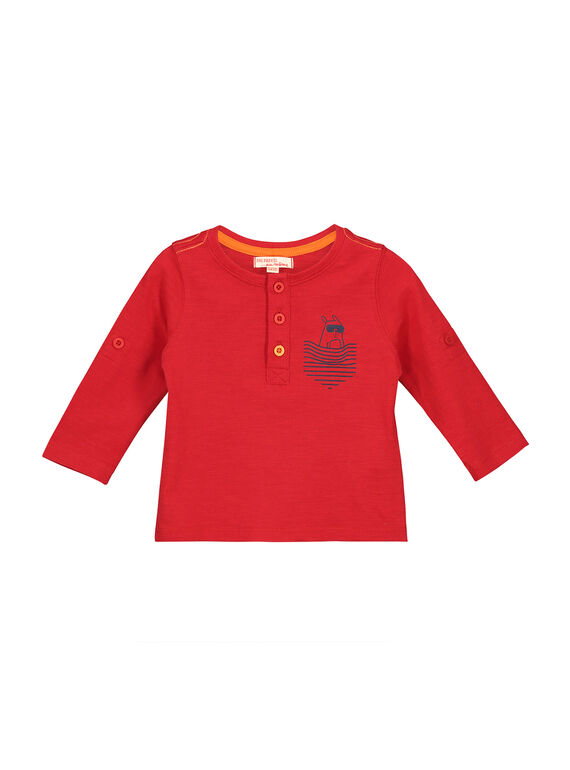 Camiseta con cuello tunecino para bebé niño FUJOTUN3 / 19SG1033TMLF505