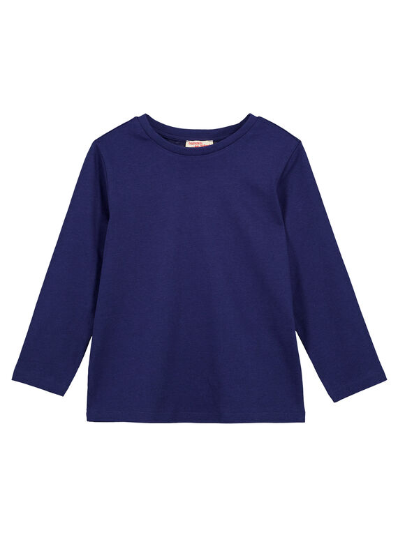 Camiseta lisa Azul marino Manga larga GOESTEE2 / 19W902U1D32070
