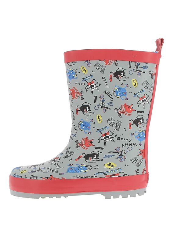 Boys' wellies DGBPAOP / 18WK36V3D0C940