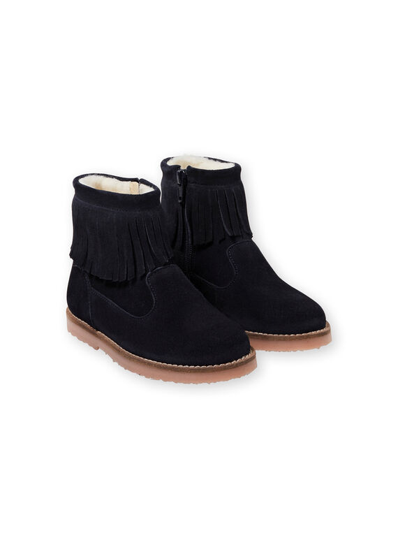 Botines azul marino para niña KFBOOTFRAN / 20XK35C1D0D070