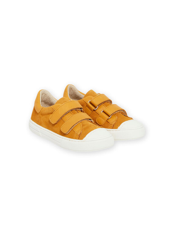 Zapatillas amarillas de piel de serraje para niño NOBASVITALI / 22KK3632D3F010