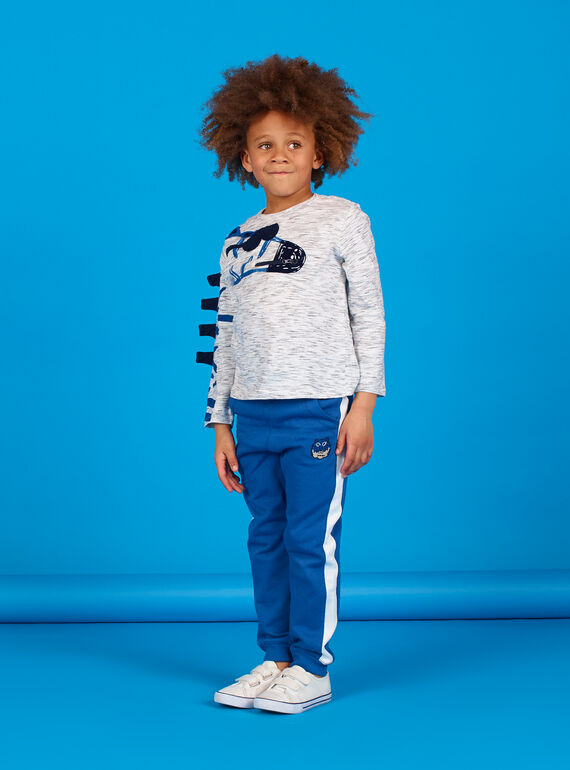 Pantalón de chándal de color azul para niño LOBLEJOG / 21S902J1JGB702