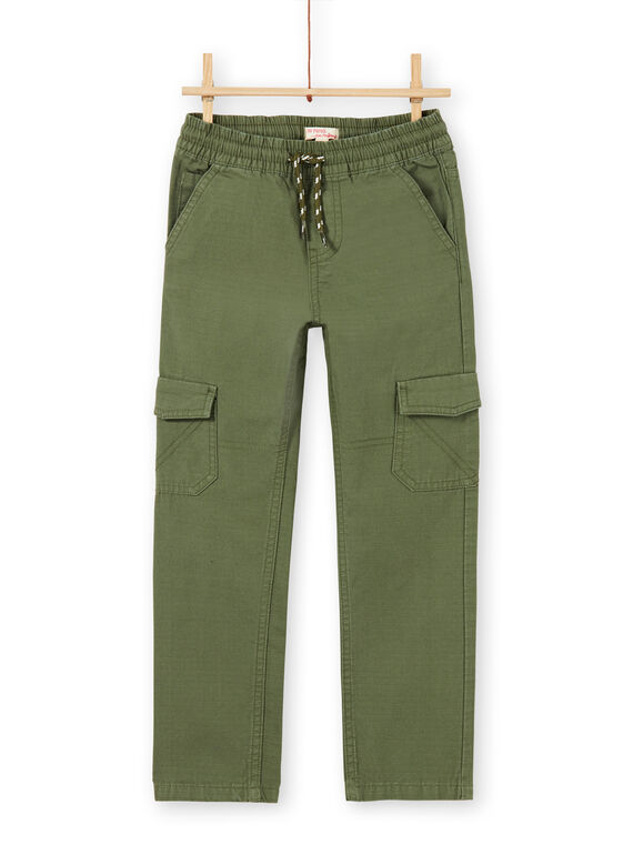 Pantalón cargo de color verde para niño LOJOPAMAT2 / 21S90242PANG631