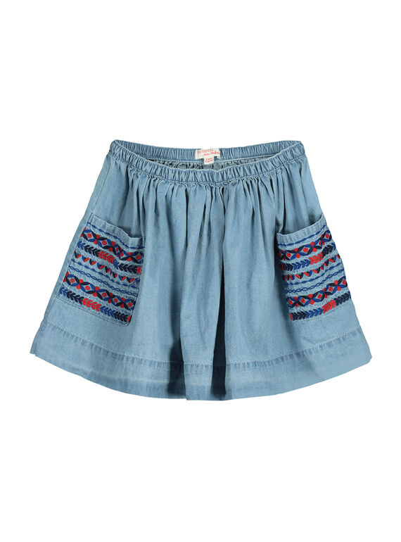 Falda vaquera para niña FATOJUP2 / 19S901L2JUP721