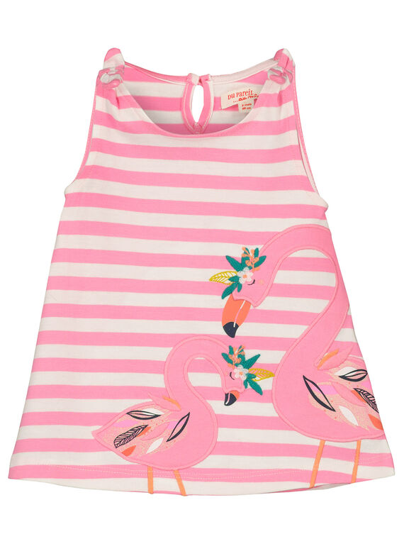 Vestido con estampado de fantasía para bebé niña FICUROB1 / 19SG09N1ROB000