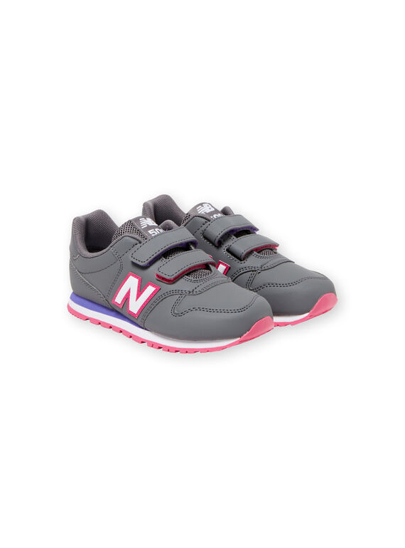 Zapatillas grises y rosas New Balance para niña KFYV500RGP / 20XK3523D37940