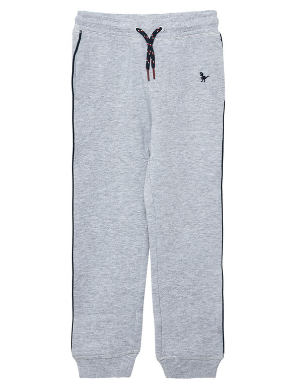 Pantalón de chándal de color gris jaspeado para niño JOJOJOB2 / 20S90252D2A943