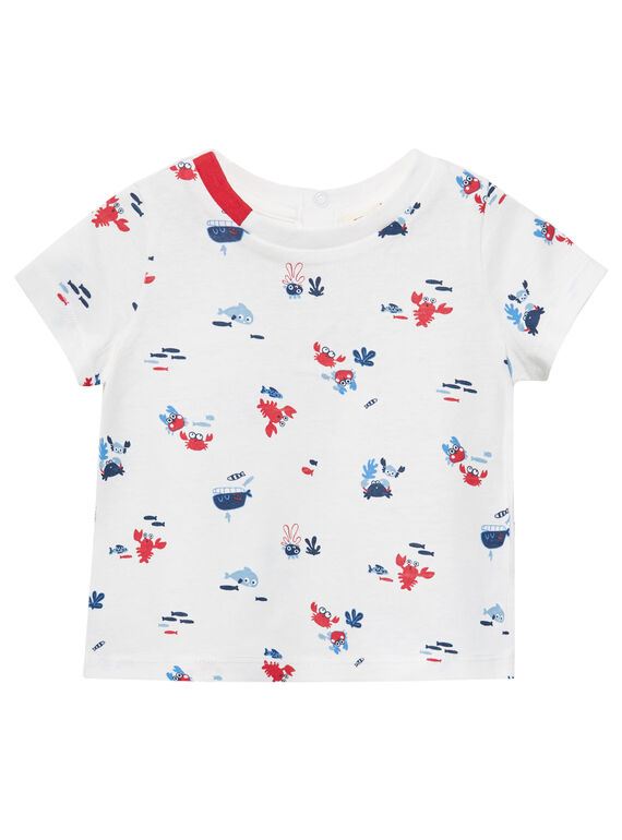 Camiseta de manga corta de color crudo JUCEATI3 / 20SG10N2TMC001