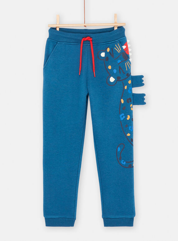 Pantalón de chándal azul con dibujo de pantera para niño SOFORJOG / 23W902K1JGBC226