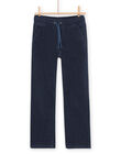 Pantalón de terciopelo con cintura elástica PORHUPAN2 / 22W902Q2PAN716
