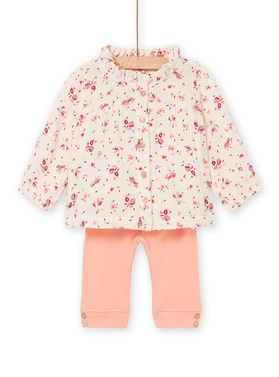 Camisa con estampado floral y leggings RISUNENS / 23SG09K1ENS301