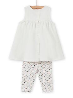 Conjunto de vestido y leggings con estampado de fantasía para recién nacido niña MOU1ENS6 / 21WF0342ENS001