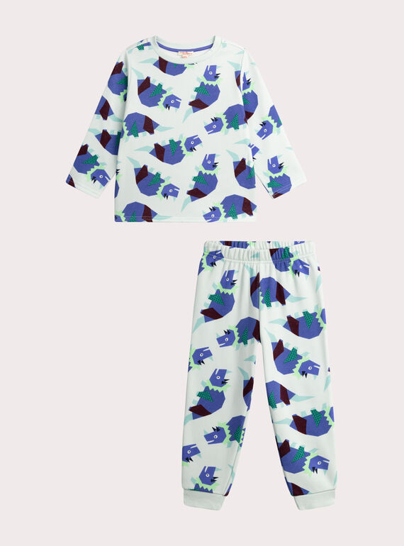 Pijama estampado de muletón forrado para niño VEGOPYJZOR / 24WH129APYJ213