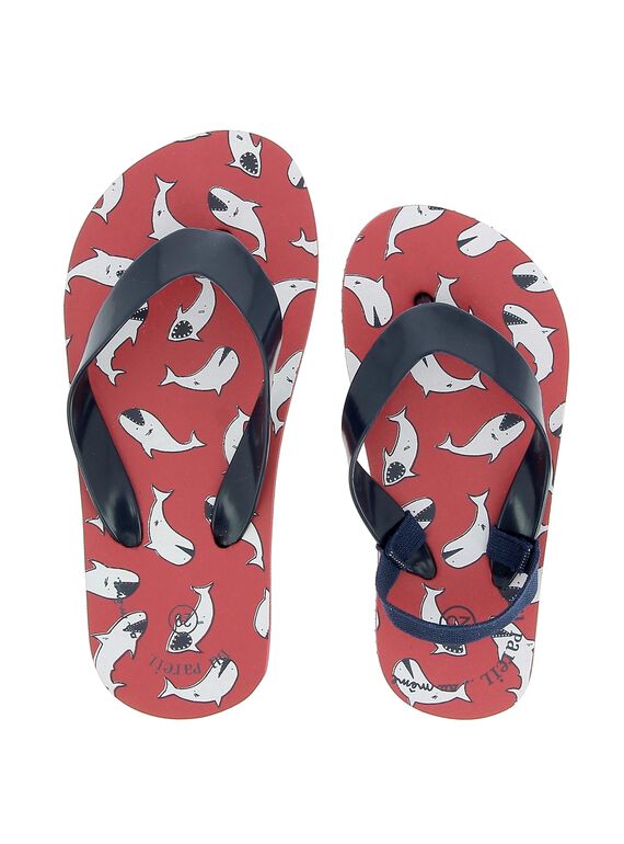 Boys' flip flops CGTONGRED / 18SK36Z3D01050