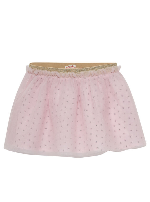 Falda de tul de color rosa pastel para bebé niña JIPOEJU / 20SG09G1JUP301