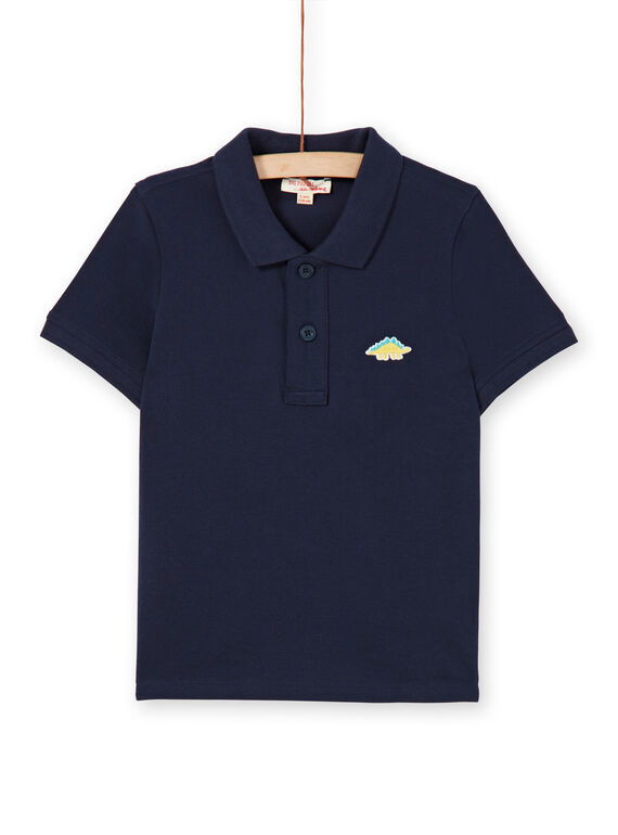 Polo de color azul noche para niño LOJOPOL1 / 21S90241POL705