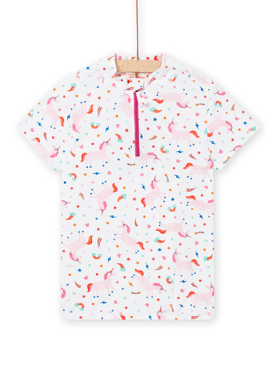 White ANTI-UV T-SHIRT NYAMERLUV1EX / 22SI01L1TUV000
