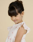 Vestido crudo con estampado floral para niña NASOROB4 / 22S901Q1ROB001