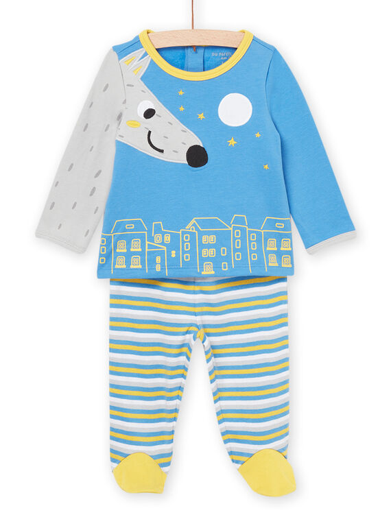 Pijama con dibujo de lobo PEGAPYJLOU / 22WH1421PYJ201