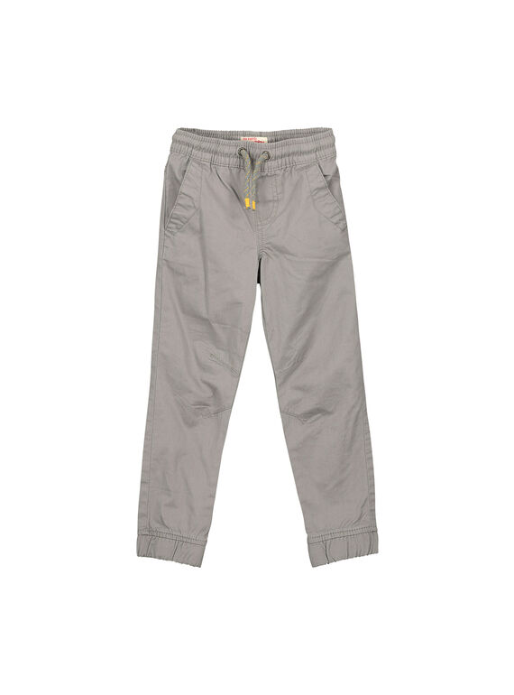Pantalón de lona de color gris para niño FOJOPANT1 / 19S90235D2BJ913