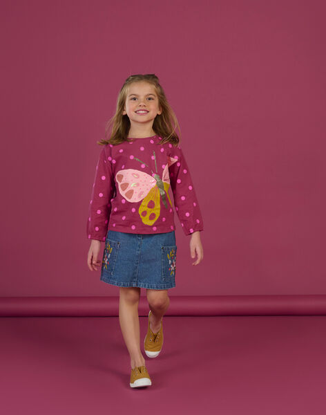 Camiseta con estampado de lunares y de mariposa RAMAGTEE1 / 23S901T1TML718