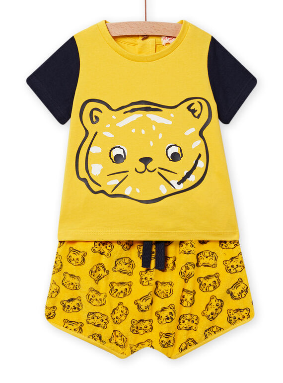 Conjunto amarillo y negro para bebé niño NUPLAENS2 / 22SG10K2ENS010