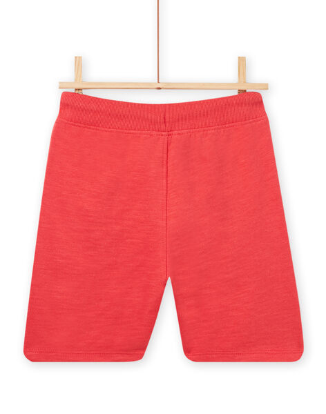 Bermudas de color rojo cangrejo para niño NOJOBER2 / 22S902C2BERF524