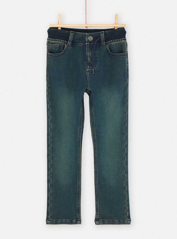 Vaquero azul denim forrado para niño SODUJEAN / 23W902P1JEAP269