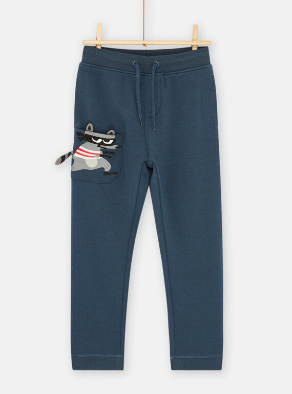 Pantalón de chándal de color azul tinta SOLOJOG / 23W902R1JGBC214
